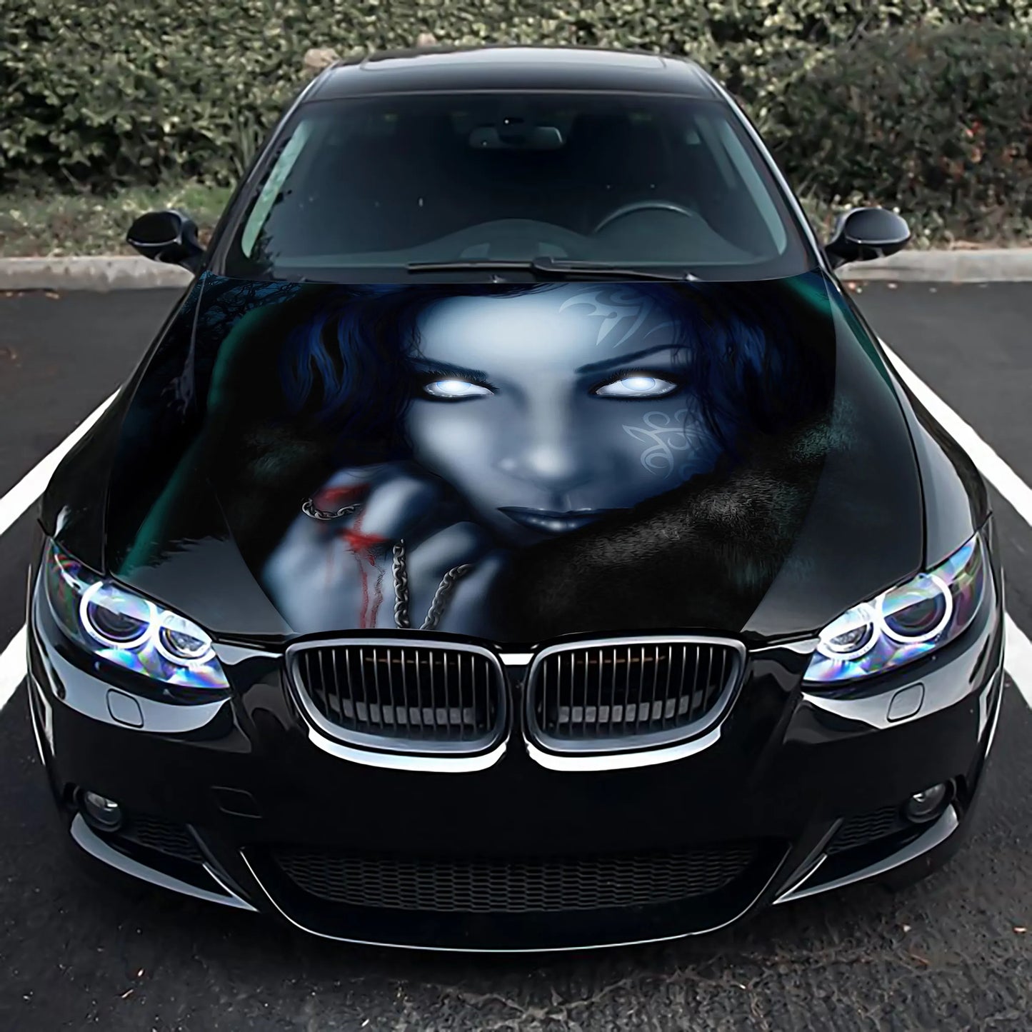 Vampire Girl Hood Wrap – Custom Vinyl Decal for Cars, Trucks & SUVs