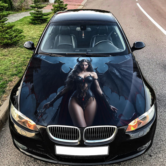 Vampire Queen Hood Wrap – Custom Vinyl Decal for Cars, Trucks & SUVs