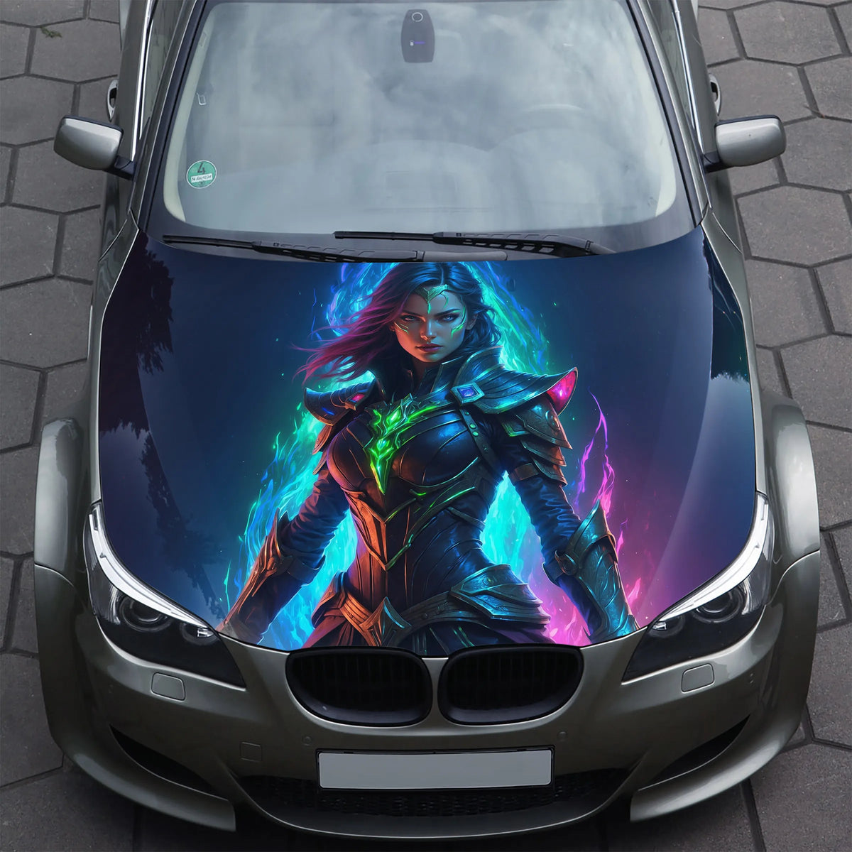 Warlock Girl Hood Wrap – Custom Vinyl Decal for Cars, Trucks & SUVs