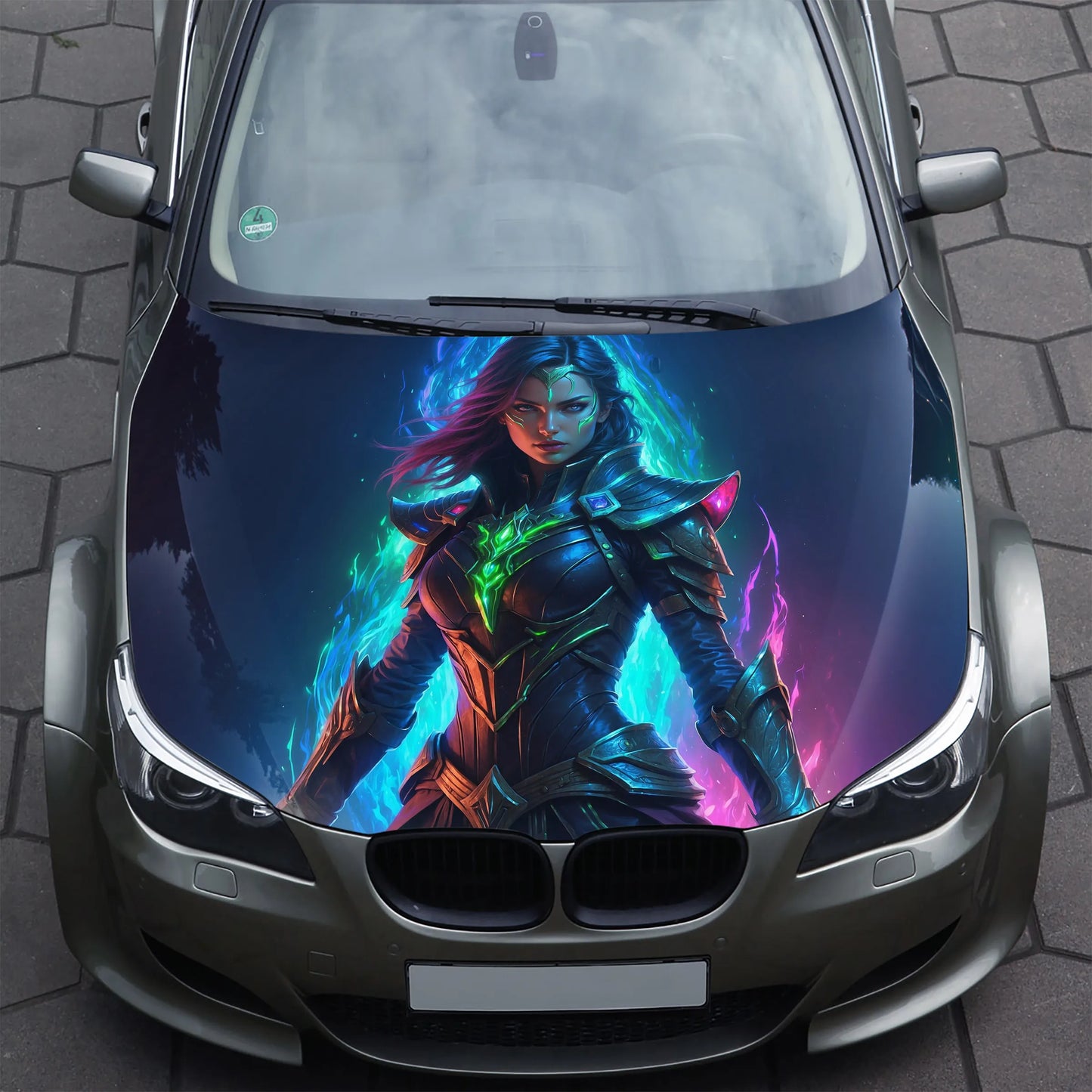 Warlock Girl Hood Wrap – Custom Vinyl Decal for Cars, Trucks & SUVs