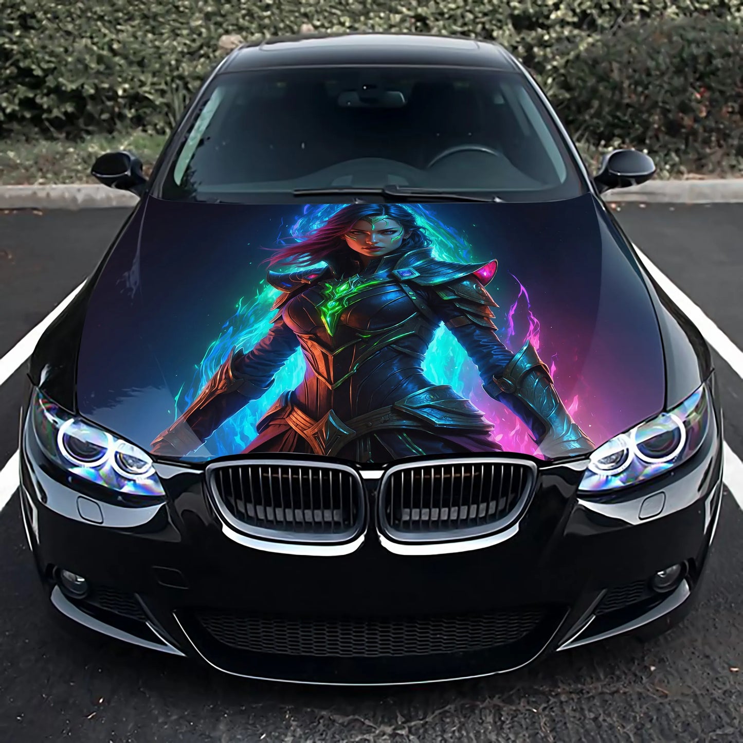 Warlock Girl Hood Wrap – Custom Vinyl Decal for Cars, Trucks & SUVs