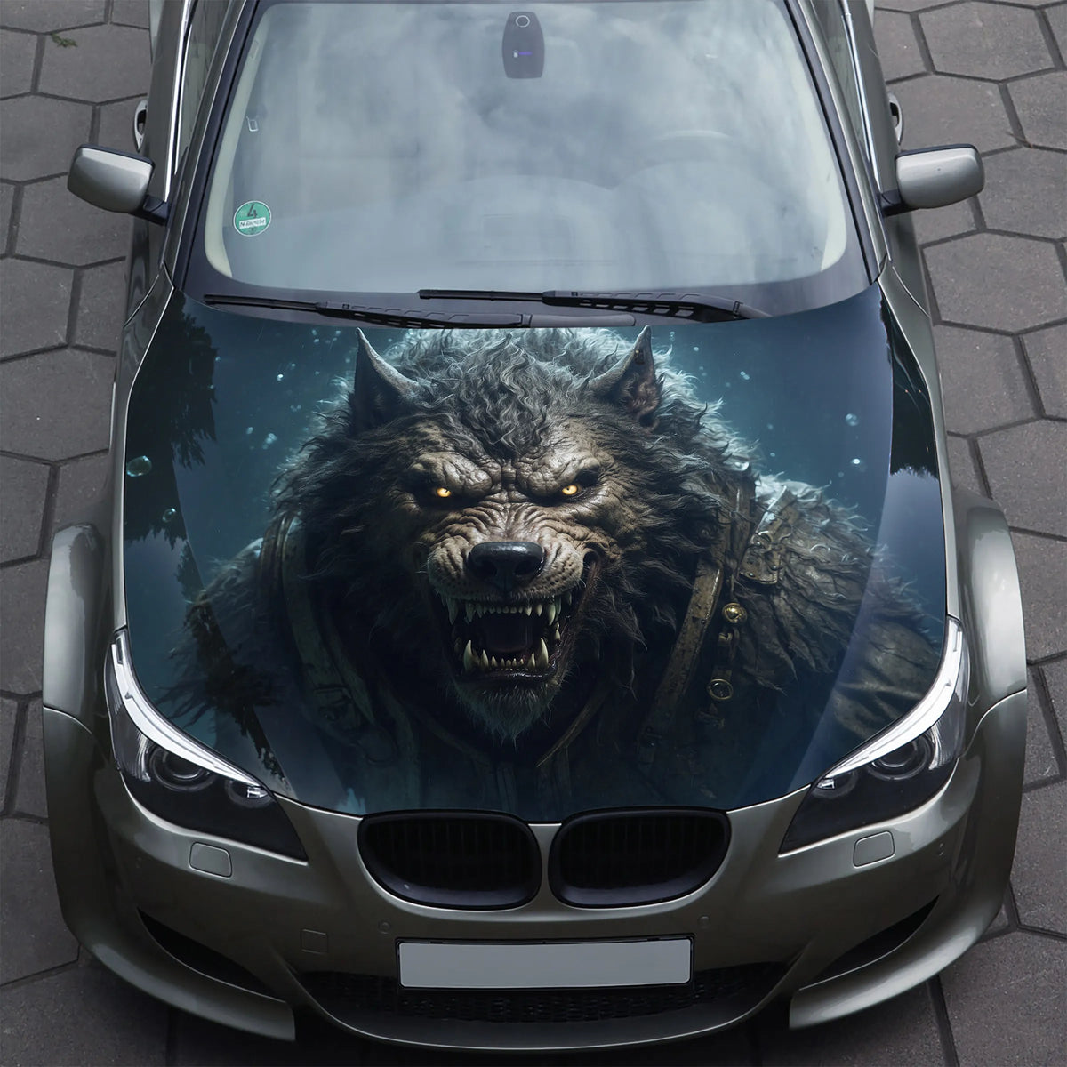 Werewolf Hood Wrap – Custom Vinyl Decal for Cars, Trucks & SUVs