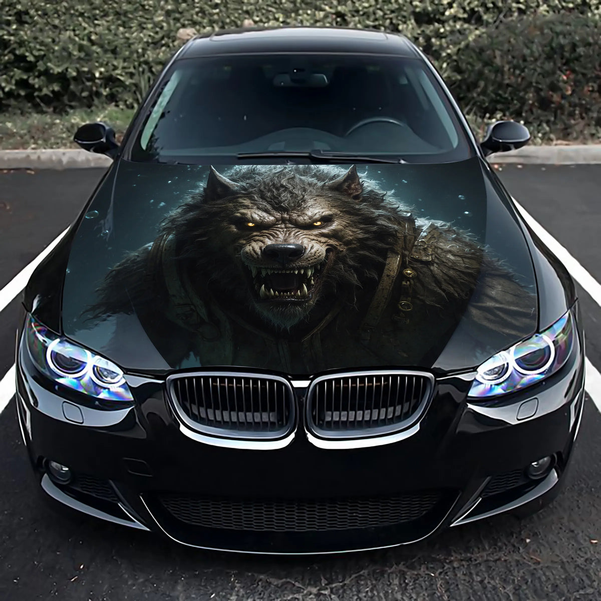 Werewolf Hood Wrap – Custom Vinyl Decal for Cars, Trucks & SUVs