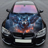 Winged Thunder Wolf Hood Wrap Graphic – Custom Vinyl Decal for Cars, Trucks & SUVs