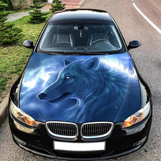 Wolf Hood Wrap – Custom Vinyl Decal for Cars, Trucks & SUVs