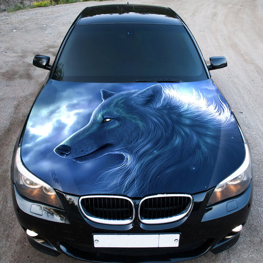 Wolf Hood Wrap – Custom Vinyl Decal for Cars, Trucks & SUVs