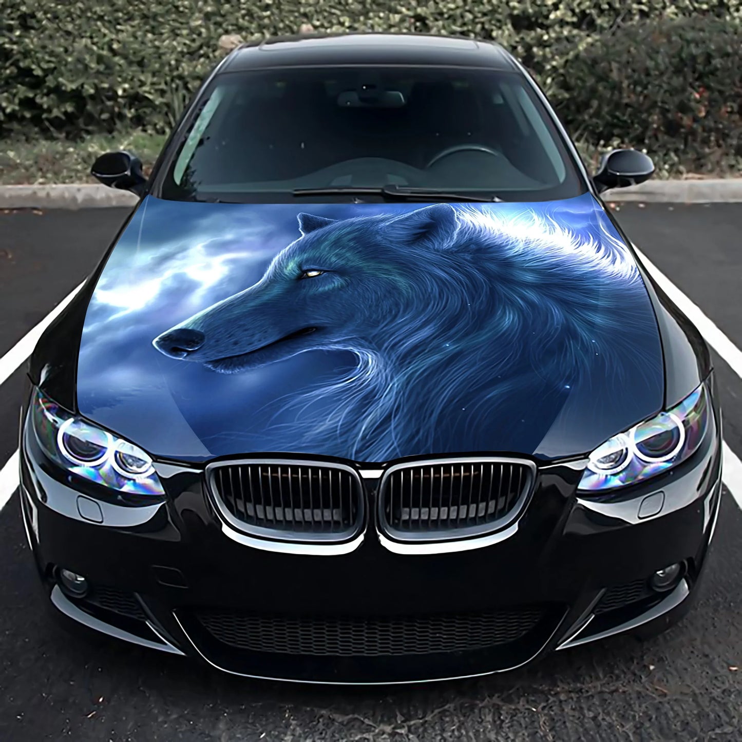 Wolf Hood Wrap – Custom Vinyl Decal for Cars, Trucks & SUVs