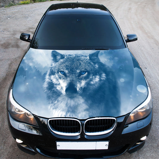 Wolf Art Graphics Hood Wrap – Custom Vinyl Decal for Cars, Trucks & SUVs