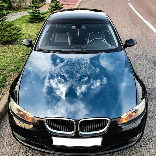 Wolf Art Graphics Hood Wrap – Custom Vinyl Decal for Cars, Trucks & SUVs