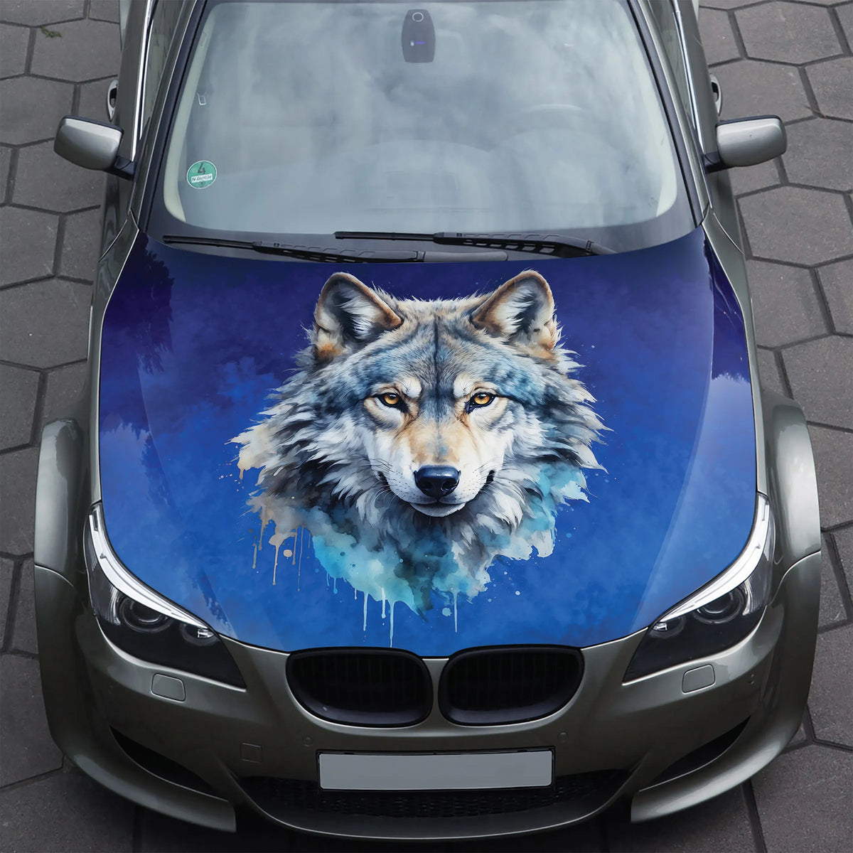 Wolf Clipart Hood Wrap – Custom Vinyl Decal for Cars, Trucks & SUVs