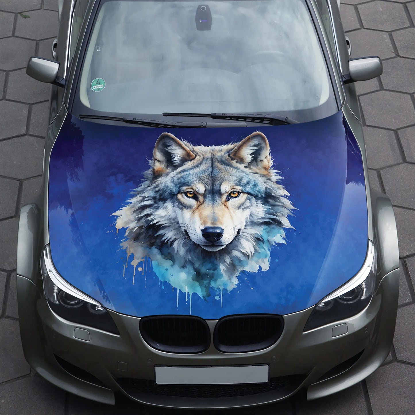 Wolf Clipart Hood Wrap – Custom Vinyl Decal for Cars, Trucks & SUVs