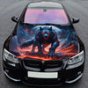 Wolf Moonlight Art Hood Wrap – Custom Vinyl Decal for Cars, Trucks & SUVs