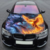 Wolf vs Phoenix Hood Wrap Graphic – Custom Vinyl Decal for Cars, Trucks & SUVs