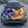 Wolf vs Phoenix Hood Wrap Graphic – Custom Vinyl Decal for Cars, Trucks & SUVs