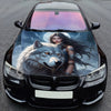 Wolf Woman Moonlight Hood Wrap – Custom Vinyl Decal for Cars, Trucks & SUVs