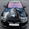 Wolf Woman Warrior Hood Wrap – Custom Vinyl Decal for Cars, Trucks & SUVs