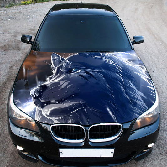 Wolf Hood Wrap – Custom Vinyl Decal for Cars, Trucks & SUVs