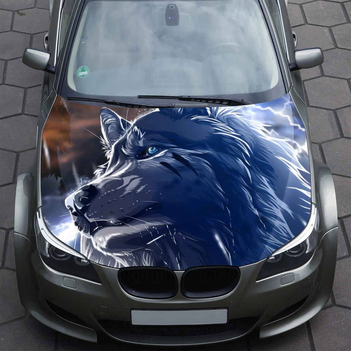 Wolf Hood Wrap – Custom Vinyl Decal for Cars, Trucks & SUVs